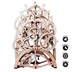puzzle 3d din lemn ceas cu pendul 4