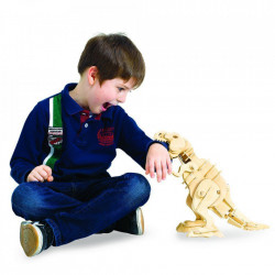 puzzle 3d din lemn dinozaur t-rex controlat prin sunet 5