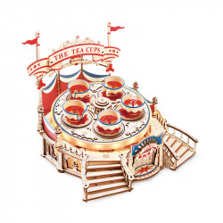 Puzzle 3D lemn Cutie muzicala Carusel Cescute