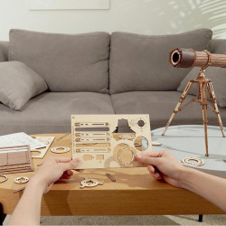 Puzzle 3D lemn Telescop piese