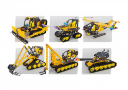 Set constructie Melman 7 in 1 Pro, 866 piese modele