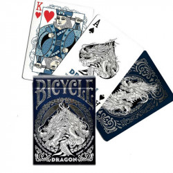 carti de joc bicycle dragon albastru 1