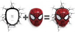 Lampa 3D Philips Spiderman montare