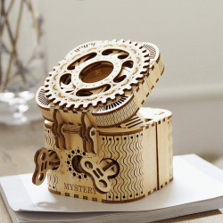 Puzzle 3D din lemn Cutia pentru comori