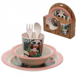 Set de masa pentru copii Bambus Panda 1