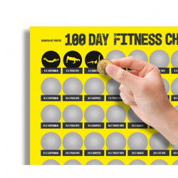 Poster razuibil 100 de zile de fitness