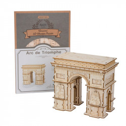 Puzzle 3D din lemn Arcul de Triumf si cutia