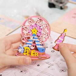 asamblare Puzzle 3D din lemn cutie muzicala For my Dear