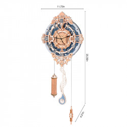 Puzzle 3D lemn Ceas de perete cu pendul dimensiuni inch