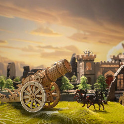 Puzzle 3D lemn Tun jucarie