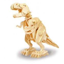 puzzle 3d din lemn dinozaur t-rex controlat prin sunet 1