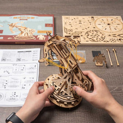 Puzzle 3D lemn Balista asamblare