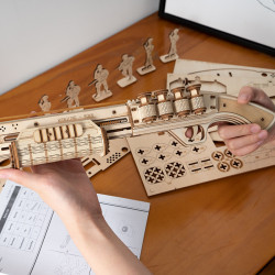 Puzzle 3D lemn Pusca 3