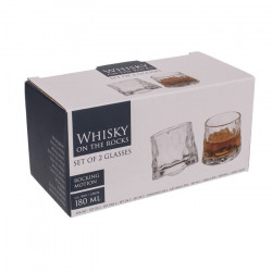 Set doua pahare whiskey On the Rocks in cutie