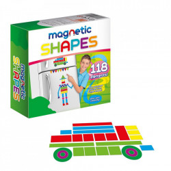 Joc magnetic forme geometrice pentru copii de lipit pe frigider