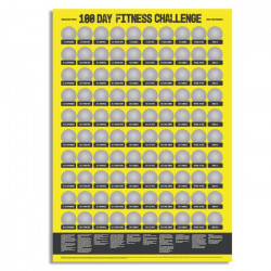 Poster razuibil 100 de zile de fitness nerazuit