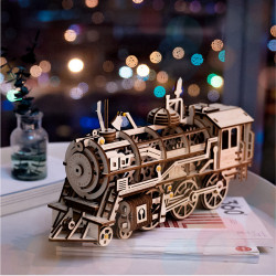 Puzzle 3D din lemn Locomotiva