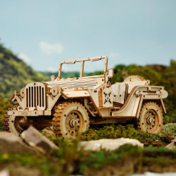 puzzle 3d din lemn masina militara 4