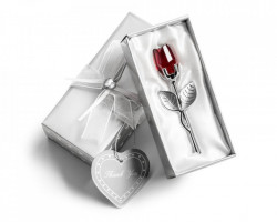Trandafir de cristal in cutie cadou