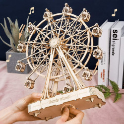 Puzzle 3D din lemn cutie muzicala Ferris Wheel cutie muzicala