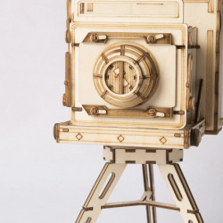 Puzzle 3D din lemn Vintage Camera detaliu