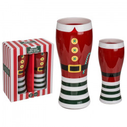 Set 2 pahare bere Craciun