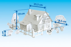 Set constructie si colorat Catelus la ferma dimensiuni