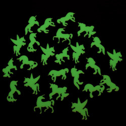 Stickere luminoase unicorn verde 2