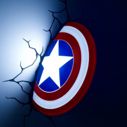 Lampa 3D Captain America Shield
