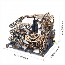 Puzzle 3D lemn Marble Night City dimensiuni