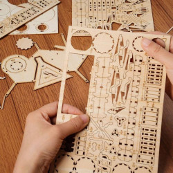 Puzzle 3D lemn Set tobe piese