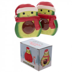 set sare si piper avocado editia de craciun si cutie