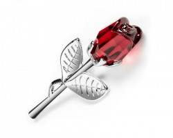 Trandafir de cristal rosu
