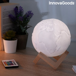 Lampa Glob Pamantesc 3D in culori cu telecomanda