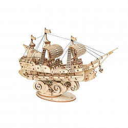Puzzle 3D din lemn Corabie cu panze