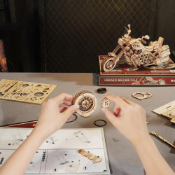 Puzzle 3D lemn asamblare roata Motocicleta
