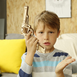 Puzzle 3D lemn Pistol 2