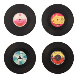 Suporturi pentru pahar Disc Retro set de 4 1