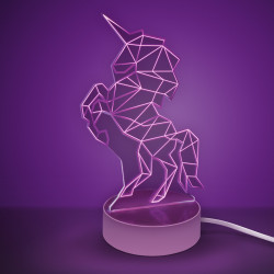 Lampa 3D unicorn