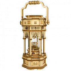 Puzzle 3D lemn Cutie muzicala Lampa victoriana