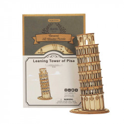 Puzzle 3D lemn Turnul din Pisa si cutia