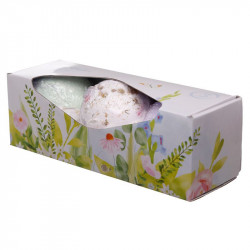 Set cadou 3 bile efervescente pentru baie XXL Floral in cutie