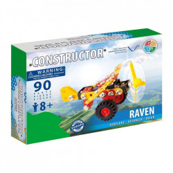Set constructie Avion Raven, 90 piese in cutie