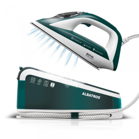 ALBATROS ROYAL STEAM CARE GREEN- Statie de calcat
