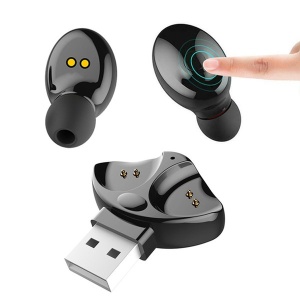 HBQ-XG17 Casti bluetooth cu suport dublu USB, V5.0+EDR,  4ore convorbiri si muzica