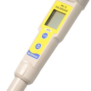 OW-035 Tester pH profesional, pentru lichide, indicator temperatura, cu baterii