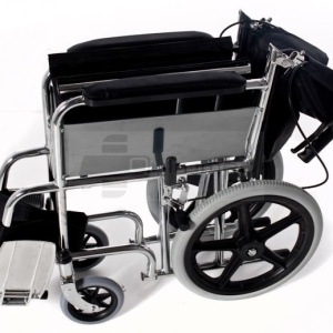 QMED 183-870ABJ-46 - Scaun de otel cromat pliabil special pentru transport