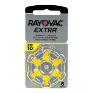 Rayovac Extra 10- Baterii pentru aparate auditive, 6 bucati