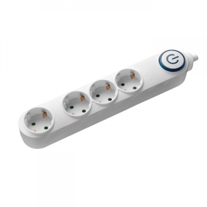 SAMUS 4PI5-3680- Prelungitor 4 prize schuko, 5M, 3680W, 3X 1,5MMP, intrerupator
