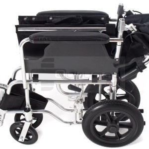 QMED 183-865LABJ-46 - Scaun cu rotile din aluminiu pentru calatorie